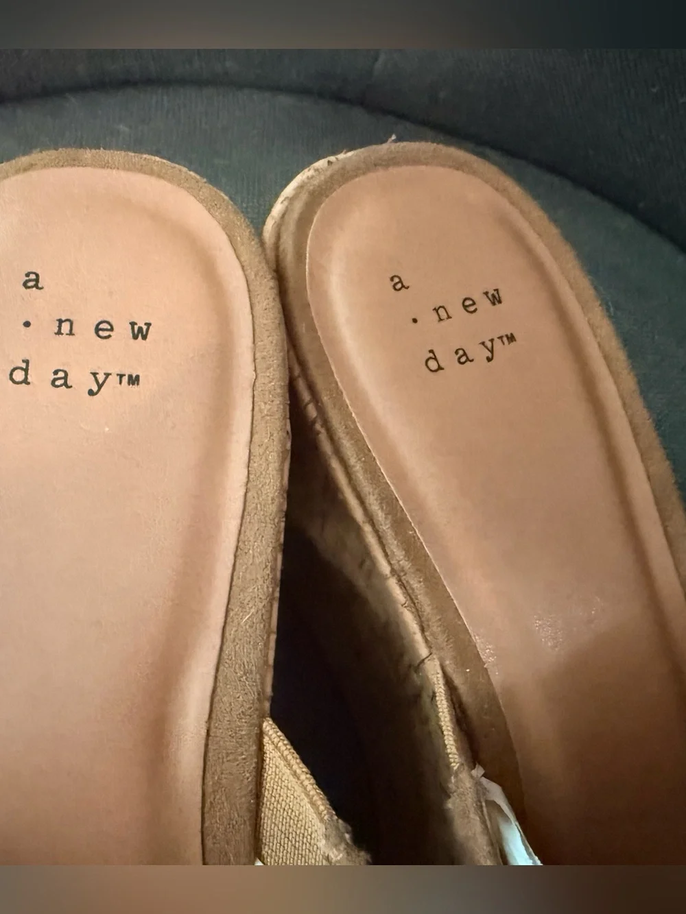 A New Day Cork Wedge Sandals- Tan, 9.5